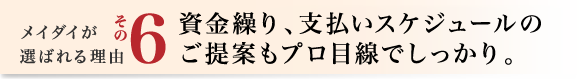 6.資金計画や住宅ローンのご提案もプロ目線でしっかり。